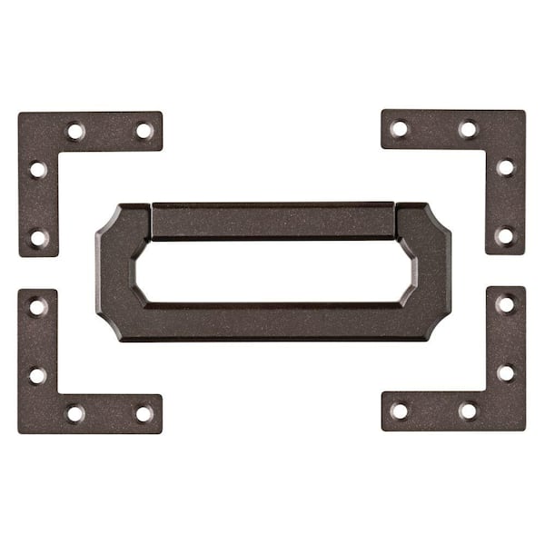 Young House Love 3 in. (76mm) Cocoa Bronze Vintage Style Bail Center-to-Center Pull and Campaign Hardware Set