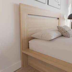 Malibu Beige Oak Full Size Panel Headboard