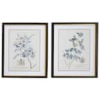 Litton Lane Black Wood Vintage Leaves Framed Wall Art (Set of 2) 36571 ...