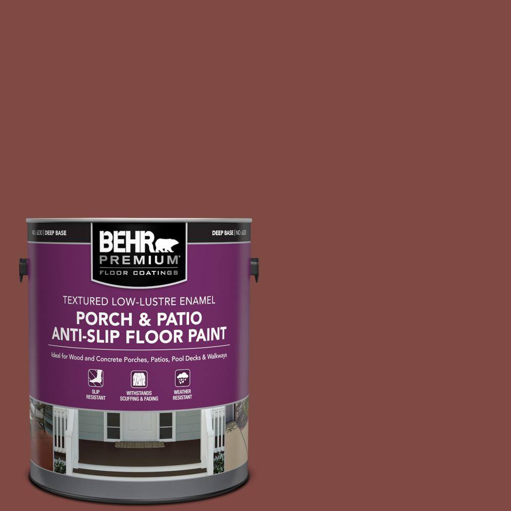 1 gal. #SC-112 Barn Red Textured Low-Lustre Enamel Interior/Exterior Porch and Patio Anti-Slip Floor Paint price history on PriceWatchPro