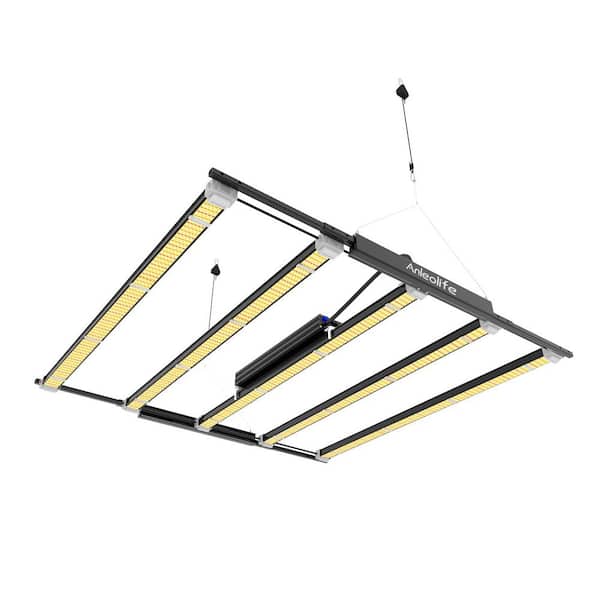 Retractable 730-Watt Indoor Black Full Spectrum Grow Light, Color Changing Light