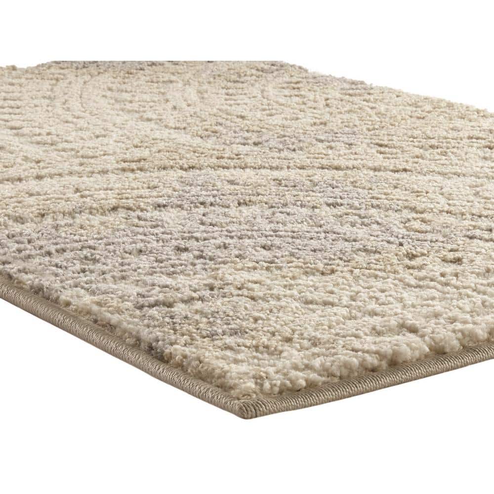 Spiral Medallion 5 ft. x 7 ft. Gray Geometric Area Rug - thumbnail 5