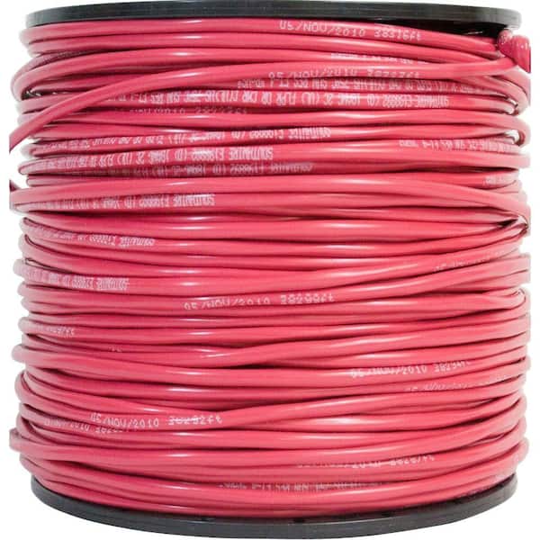 Southwire By-the-Foot 18/4 Red Solid CU Shield FPLR Alarm Cable