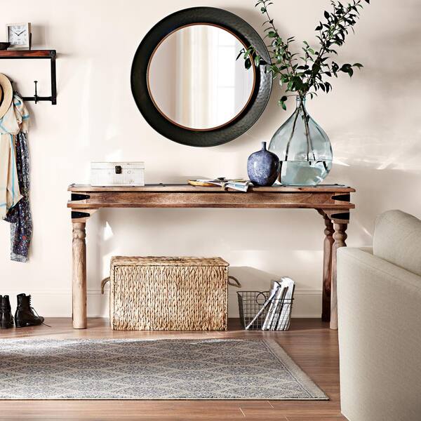 Home Decorators Collection Fields 67 In Weathered Brown Standard Rectangle Wood Console Table 9690400820 - Home Decorators Collection Console Table Home Decorators Collection Fields 67 In Weathered Brown Standard Rectangle Wood Console Table 9690400820 - Home Decorators Collection Console Table