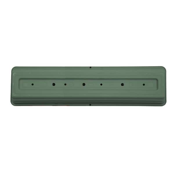 Bloem Dura Cotta 5.75 in. H X 30 in. W X 7.5 in. D Resin Window Box Chocolate