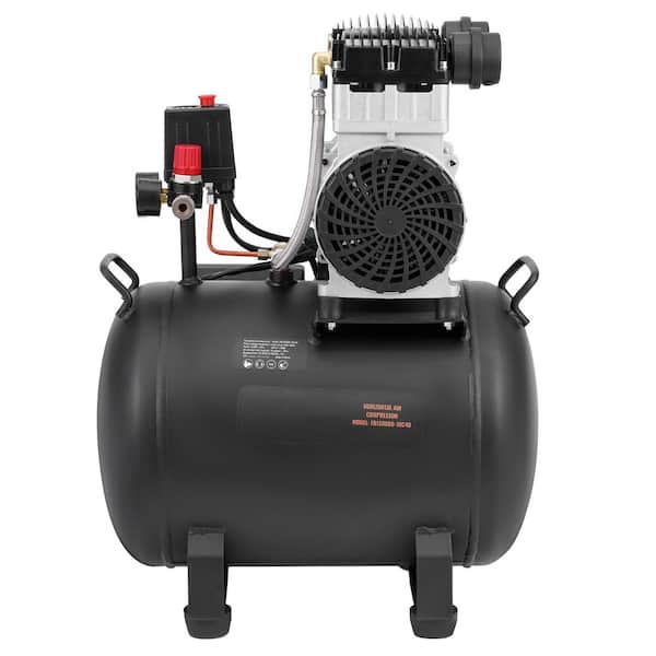Air Compressor, 10 Gal. Steel Tank, Max. 125 PSI Pressure, 78 dB Ultra Quiet Portable Compressor for Auto Repair
