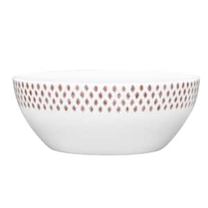 Khaki Hammock 7-1/2 in., 47 fl. oz. Khaki Porcelain Small Serving Bowl