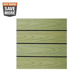 UltraShield Naturale 1 ft. x 1 ft. Quick Deck Outdoor Composite Deck Tile in Irish Green (10 sq. ft. Per Box)