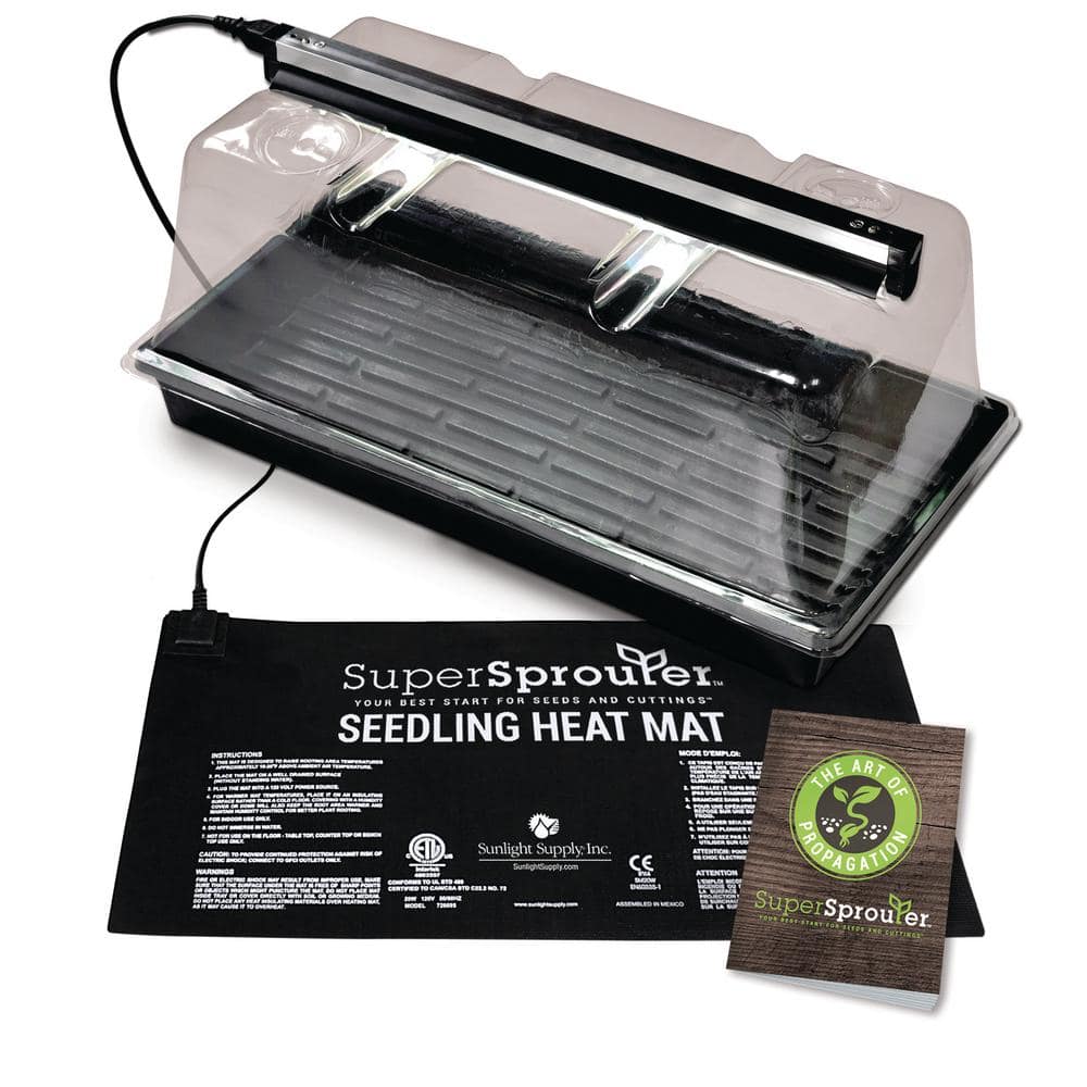 Super Sprouter Deluxe Propagation Kit with T5 Light, Dome,Tray and Booklet  for a Growing Environment Germinating Seedlings or Cuttings HGC726403 - The  Home Depot