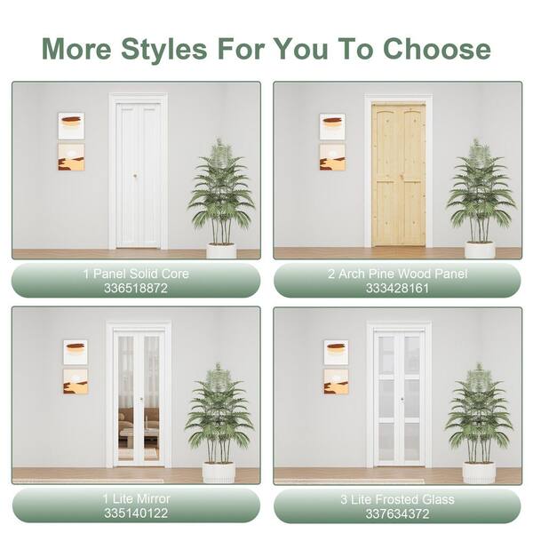 EH PUERTA 60 in. x 96 in. DIY 2-Panel Solid Core MDF White Primed