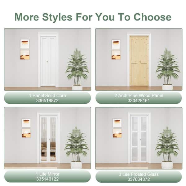 EH PUERTA 60 in. x 80 in. 6 Panel Hollow Core MDF White Primed