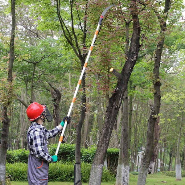 55.2-117.6 in. Manual Pole Saw, Extensible, Tree Pruner with Keen Steel Blade, Pruning Saw, 2025 Update
