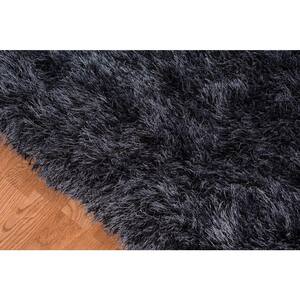Metro 8 ft. X 10 ft. Dark Blue Solid Color Area Rug