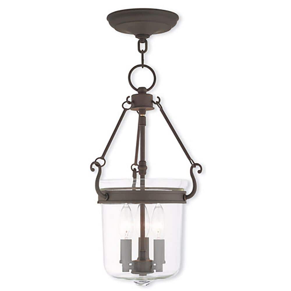 Rockford 3 Light Bronze Pendant