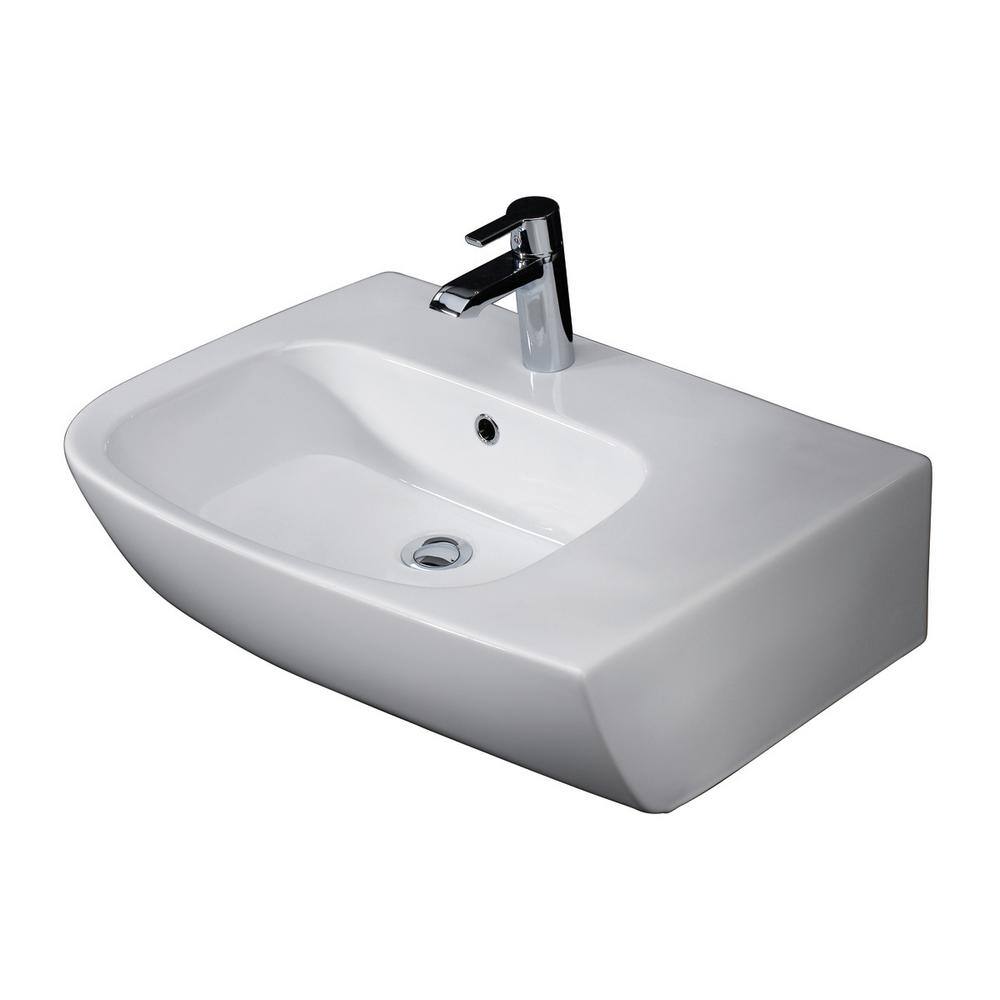 Barclay Products Elena Above Counter Bathroom Sink In White 4r 400wh The Home Depot