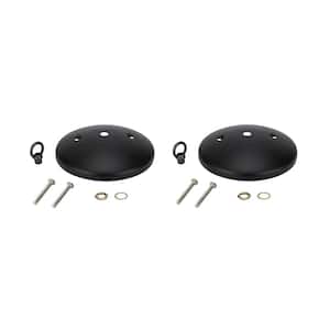 Aspen Creative Corporation 5 in. Oil Rubbed Bronze Modern Canopy Kit  (2-Pack) 21502-2 - The Home Depot