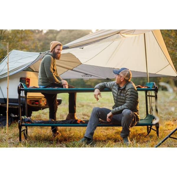 Disc-O-Bed Extra Large Portable Bunkable Green Cot System with