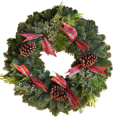 10" Christmas Wreath Shade