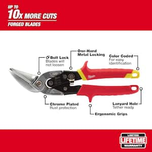 10 in. Straight-Cut Offset Aviation Snips
