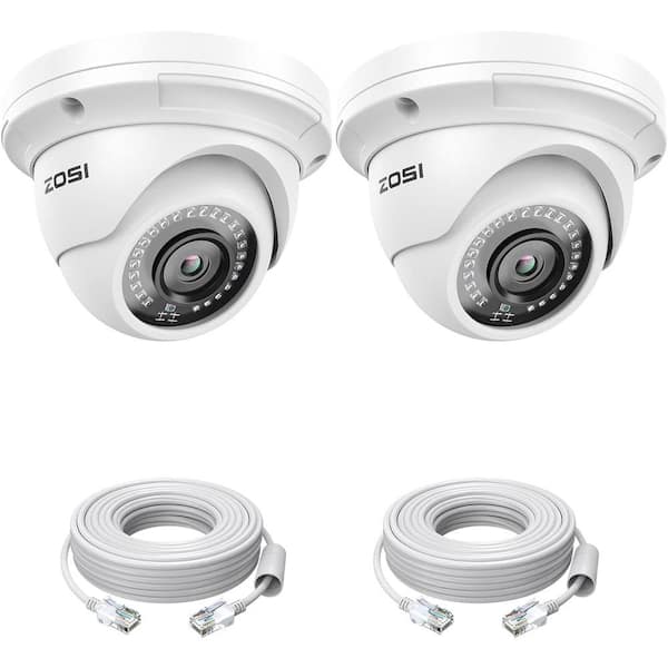 ZOSI 5MP Add-on PoE Wired Outdoor IP Security Camera, Only Work with Same Brand NVR