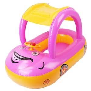 Baby Inflatable Pool Float Car Shaped Toddler Swimming Float Boat Pool Toy Infant Swim Ring Pool