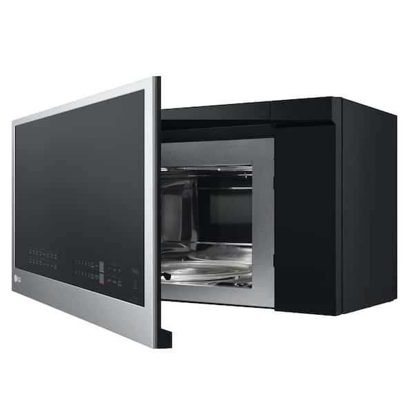 1.7 cu ft. Smart Over-the-Range Microwave with Convection & Slim Fry™ in  Black Stainless Steel