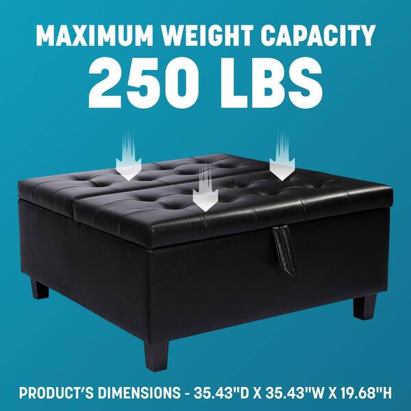 MAYKOOSH 35-Inch Tufted Upholstered Lift-Top Ottoman Bench, Large マルコ  ボディマッサージジェル  150g  ３個
