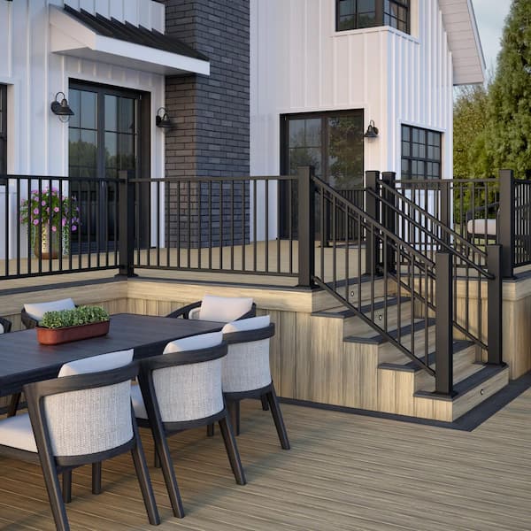 Voyage 1 in. x 6 in. x 16 ft. Costa Brown Grooved Edge Composite Deck Board