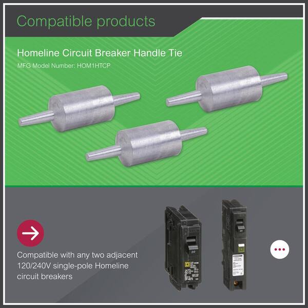 electrical - What is the difference between a handle tie and common  trip in circuit breakers? - Home Improvement Stack Exchange