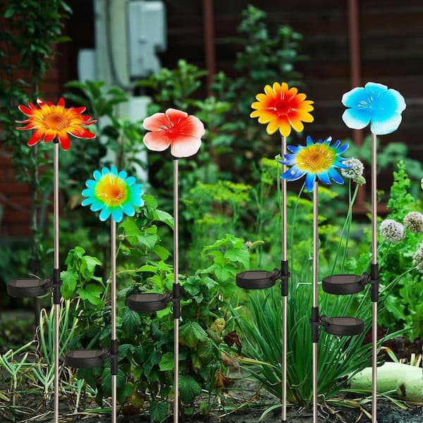 ペンダント　ガーデン 6 Pack Solar Garden Lights Outdoor Decor, Stake Yard Figurine
