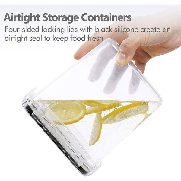 24 PCS Airtight Food Storage Containers Set With Lids For Flour Sugar And  Cereal Plastic Dry Food Canisters - Buy 24 PCS Airtight Food Storage  Containers Set With Lids For Flour Sugar
