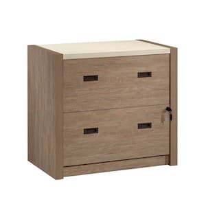 Dixon City 2-Drawer Brushed Oak 29 in. H x 32 in. W x 20 in. D Engineered Wood Lateral File Cabinet