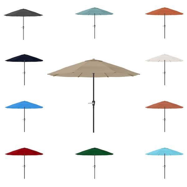 【 大感謝セール】 ft. 9 Garden Pure Aluminum Umbrella Patio Market Outdoor クラブ