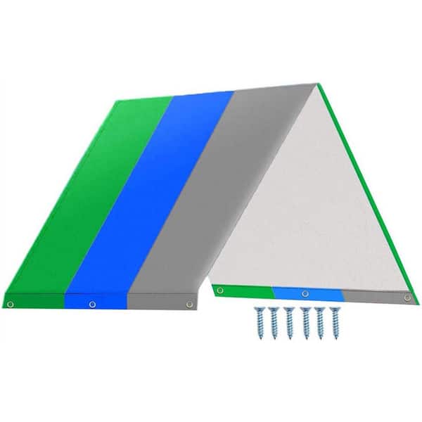 52 x 89 Waterproof Playground Roof Canopy Tarp Replacement Sun Shade Cover for Outdoor Swing Set Slide
