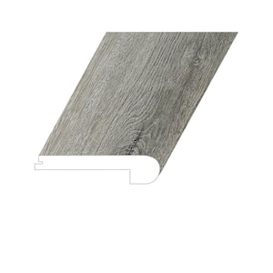 Omnia Elder Stone 1 in. Thick x 4.5 in. Wide x 94.5 in. Length Vinyl Flush Stair Nose Molding