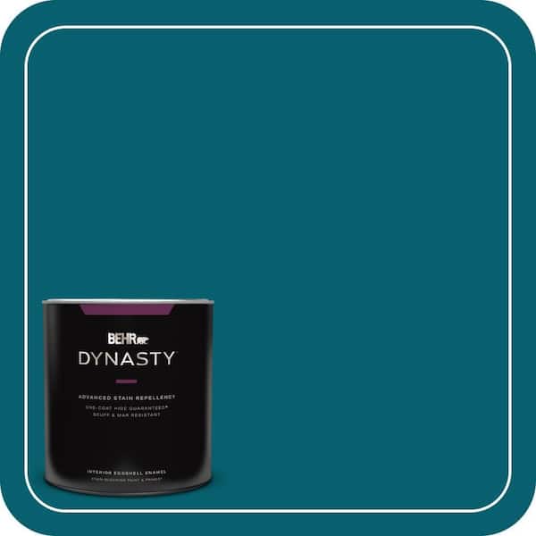 BEHR DYNASTY 1 qt. #T16-04 Galapagos Eggshell Enamel Interior Stain-Blocking Paint and Primer