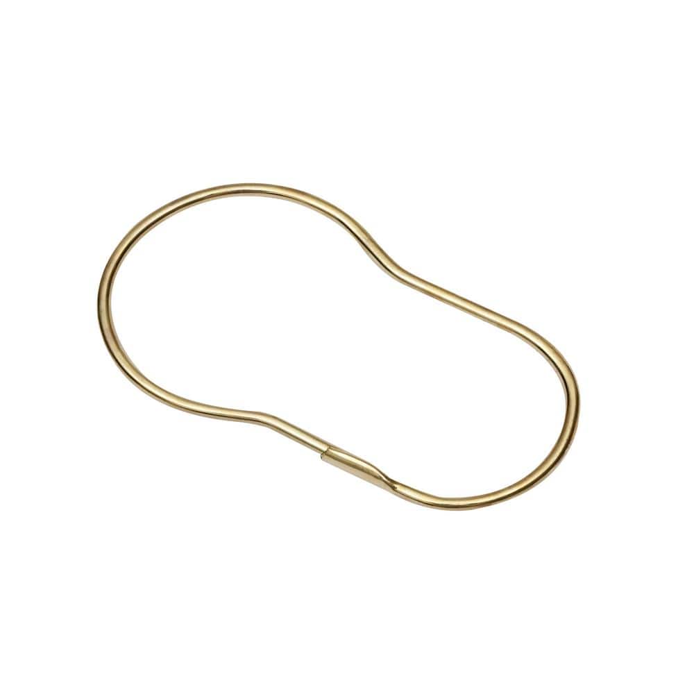 Gold Wall Mounted Curved Aluminum Shower Rod