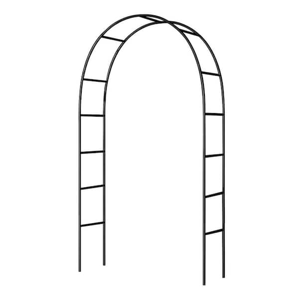 Justincity Metal Pergola Arbor 94.8 in. H x 55.2 in. W Iron Climbing Plant Garden Wedding Decoration Arch