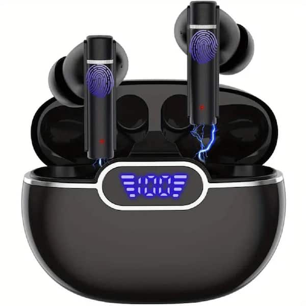 EKIEUDL Black Wireless Bluetooth Noise Cancelling Earbud and in-Ear Earbuds