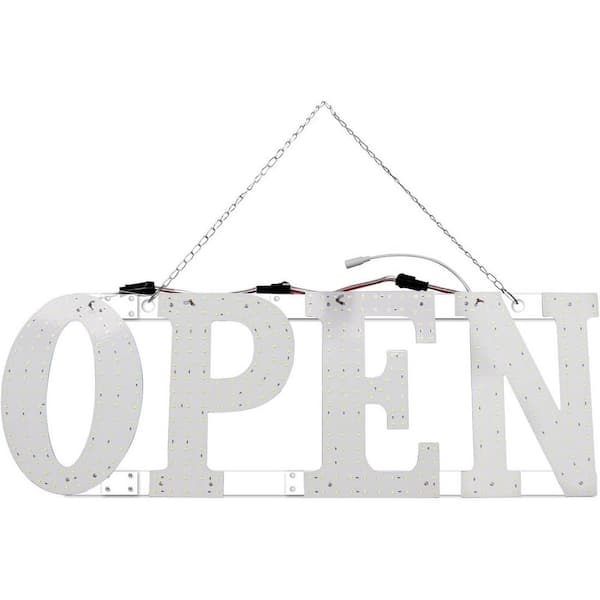 1 Pack Large LED Open Sign Super Bright RGB Unique Design Hanging Installation for Window Store Bar Office