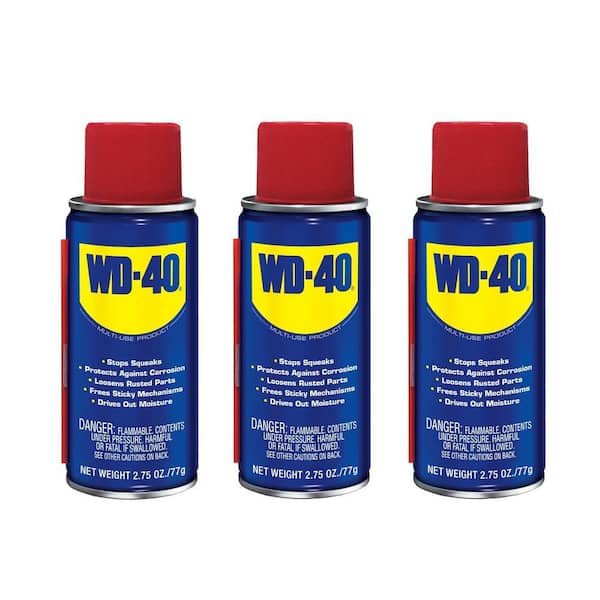 WD-40 2.75 oz. Multi-Use Product, Multi-Purpose Lubricant Spray, Handy Can, (3-Pack)