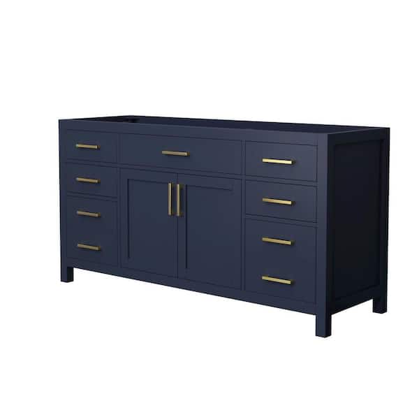 Beckett 65 in. Bath Vanity Cabinet Without Top in Dark Blue
