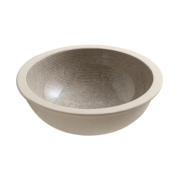 Camber 21 in. x 14.63 in. Undermount Bathroom Sink in Boucle Tweed Vitreous China