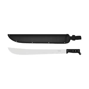 22 in. Machete with Carbon Steel Blade and Black Polypropylene Handle with Nylon Sheath