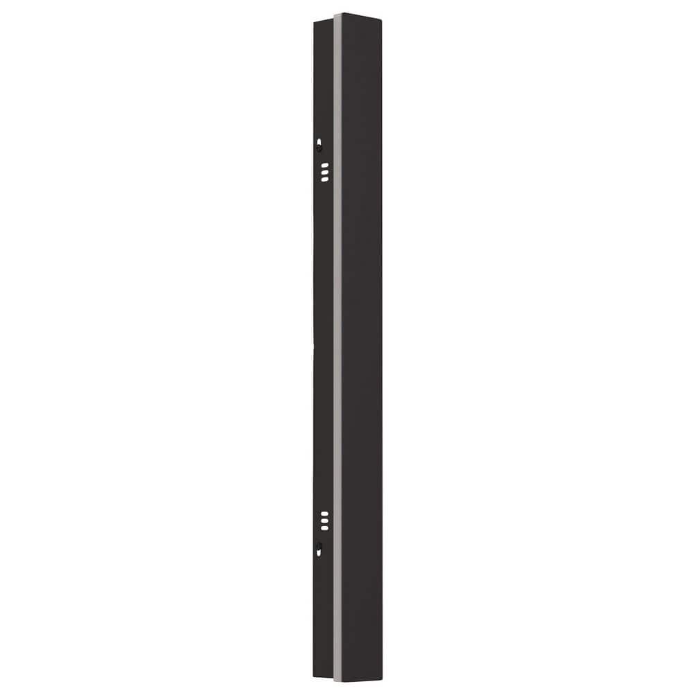 24 in. 19-Watts Black Outdoor Waterproof Hardwired Linear Integrated LED Wall Lantern Sconce, 3000K Warm White price history on PriceWatchPro