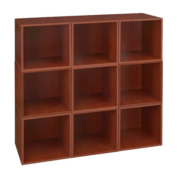 Niche 39 in. H x 39 in. W x 13 in. D Wood 9-Cube Organizer