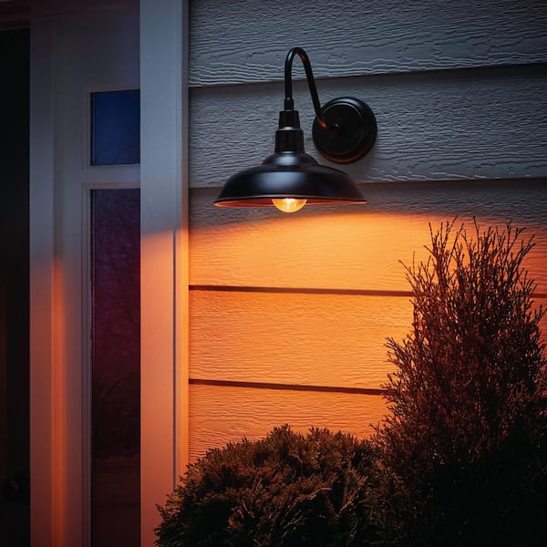 40-Watt Equivalent A19 Dimmable Filament Orange Colored Glass LED Light Bulb (1-Pack)