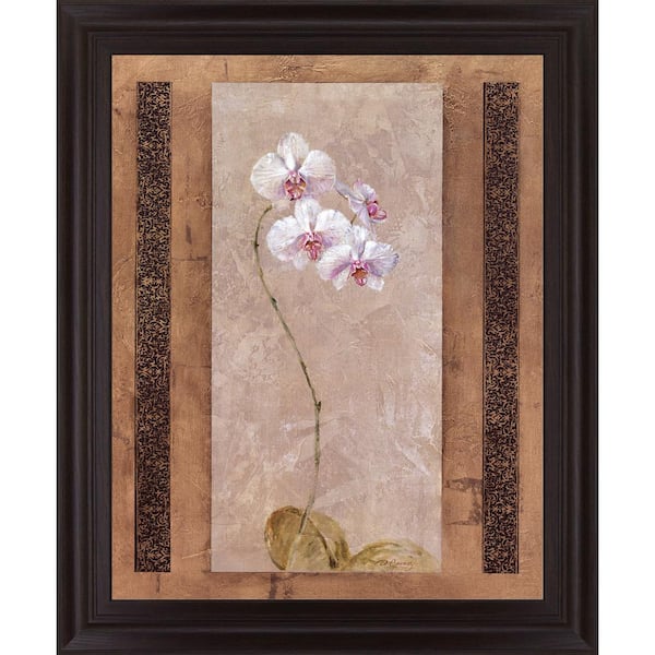 Classy Art 28 in. x 34 in. "Contemporary Orchid I" By Carney Framed Print Wall Art