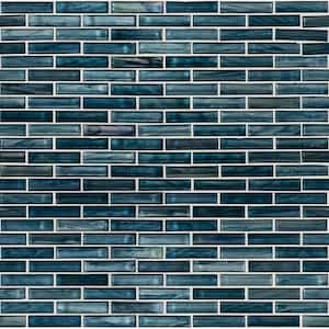 Oasis Blast 12 in. x 11.75 in. Glossy Glass Wall Tile (1 sq. ft./Each)
