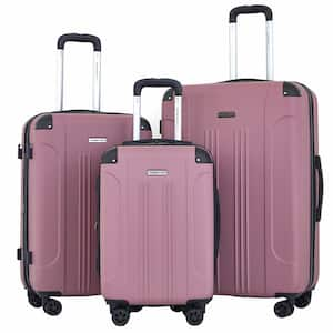 3-Piece MAUVE 4-in-1 ROLLING VERTICAL Luggage Set